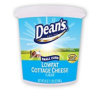 Deans Lowfat Small Curd Cottage Chees 1% Milkfat - 24 OZ