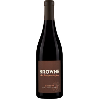 Browne Family Vineyards My Grandfathers Literegacy Pinot Noir Oregon Red Wine - 750 Ml - Image 1