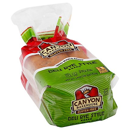 Canyon Bakehouse Gluten Free Bread Deli Rye Style - 18 Oz - Image 1