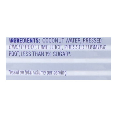 C2O Coconut Water With Ginger Lime And Turmeric - 17.5 Fl. Oz. - Image 5