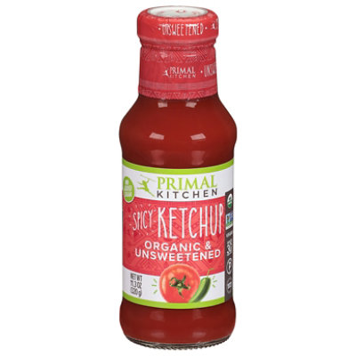 Primal Kitchen Organic & Unsweetened Spicy Ketchup - 11.3 Oz - Image 1