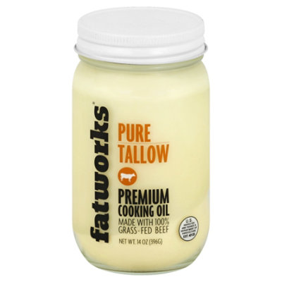 Fatworks Cooking Oil Premium Pure Tallow - 14 Oz - safeway