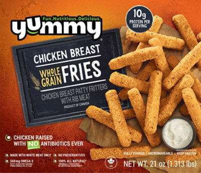 Yummy Whole Grain Chicken Breast Fries - 21 Oz - Image 5