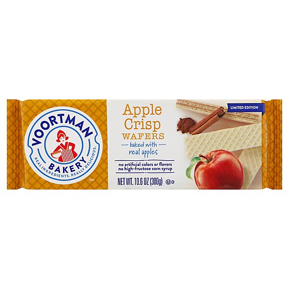 Voortman Bakery Wafers Apple Crisp - 10.6 Oz