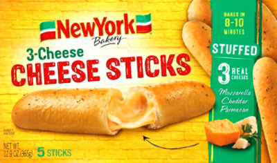 New York Bakery Cheese Sticks 3 Cheese 5 Count - 12.9 Oz - Image 1