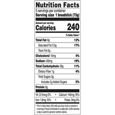 New York Bakery Cheese Sticks 3 Cheese 5 Count - 12.9 Oz - Image 2