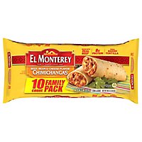 El Monterey Beef Bean & Cheese Flavor Chimichangas Family Size 10 Count - 38 Oz - Image 3