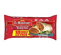 El Monterey Beef & Bean Red Chili Burritos 10 Count - 40 Oz