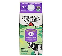 Organic Valley Milk Organic Lowfat 1% Milk Fat Half Gallon - 1.89 Liter
