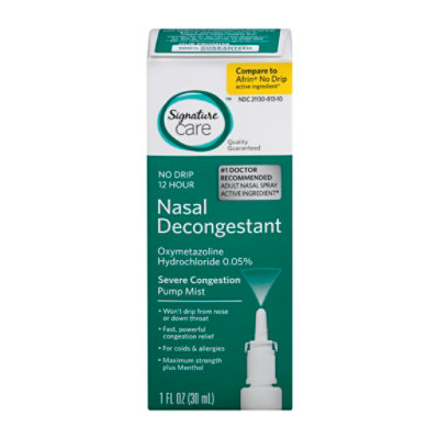 Signature Care Nasal Spray 12 Hour Menthol - 1 Fl. Oz. - Image 4