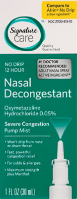 Signature Care Nasal Spray 12 Hour Menthol - 1 Fl. Oz. - Image 2