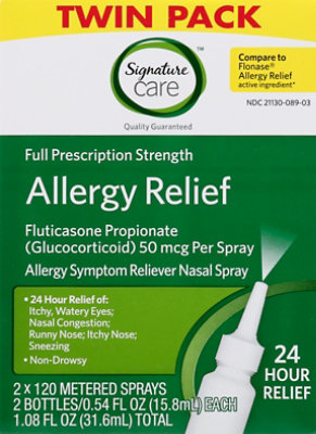 Signature Care Allergy Relief Fluticasone Twn Pk - 2-.34 Fl. Oz. - Image 2