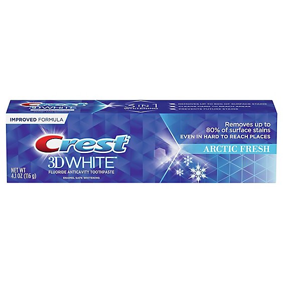 Crest 3D White Toothpaste Whitening Arctic Fresh - 4.1 Oz