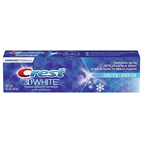 Crest 3D White Toothpaste Whitening Arctic Fresh - 4.1 Oz