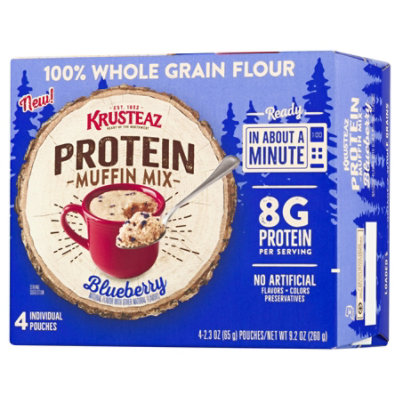 Krusteaz Protein Blueberry Muffin Mug Mix - 9.2 Oz - Image 4