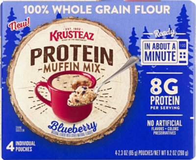 Krusteaz Protein Blueberry Muffin Mug Mix - 9.2 Oz