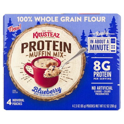 Krusteaz Protein Blueberry Muffin Mug Mix - 9.2 Oz - Image 6