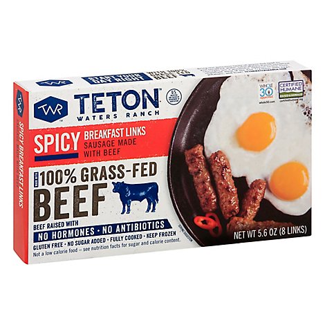 Teton Wat Sausage Spicy Breakfast - 5.6 Oz