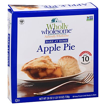 Wholly Wholesome Bake At Home Pie Apple - 26 Oz - Image 1