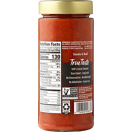 Barilla Vero Gusto Sauce Tomato & Basil - 20 Oz - Image 7