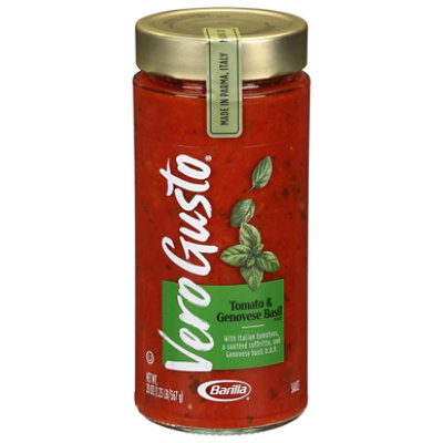 Barilla Vero Gusto Sauce Tomato & Basil - 20 Oz