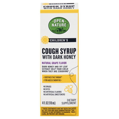 Open Nature Cough Syrup Childrens - 4 Fl. Oz. - Image 3