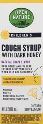 Open Nature Cough Syrup Childrens - 4 Fl. Oz. - Image 2