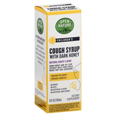 Open Nature Cough Syrup Childrens - 4 Fl. Oz. - Image 1