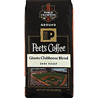 Peets Coffee Ground Dark Roast Giants Clubhouse Blend - 10 Oz - Image 1