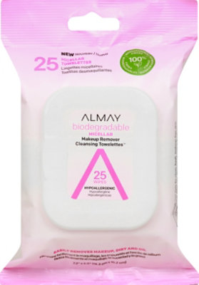 Almay Biodegradable Micellar Makeup Remover Cleansing Towelettes - 25 Count - Image 2