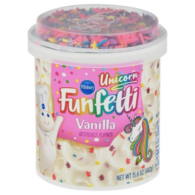 Pillsbury Funfetti Frosting Vanilla Unicorn - 15.6 Oz - Image 1