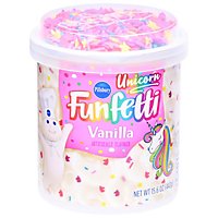 Pillsbury Funfetti Frosting Vanilla Unicorn - 15.6 Oz - Image 1