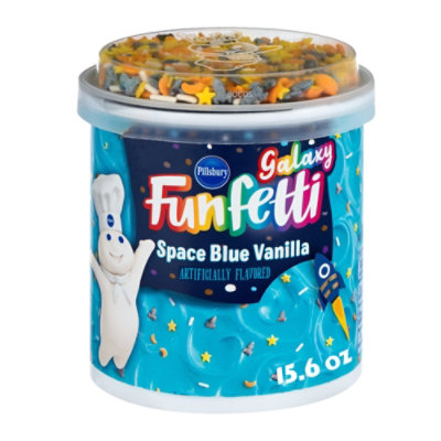 Pillsbury Funfetti Frosting Vanilla Galaxy Space Blue - 15.6 Oz - Image 1