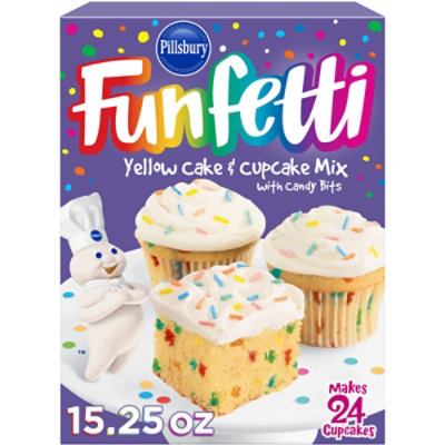 Pillsbury Funfetti Cake And Cupcake Mix Yellow With Candy Bits - 15.25 Oz - Image 2