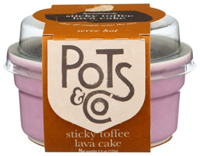 Pots & Co Cake Lava Sticky Toffee - 4.4 Oz
