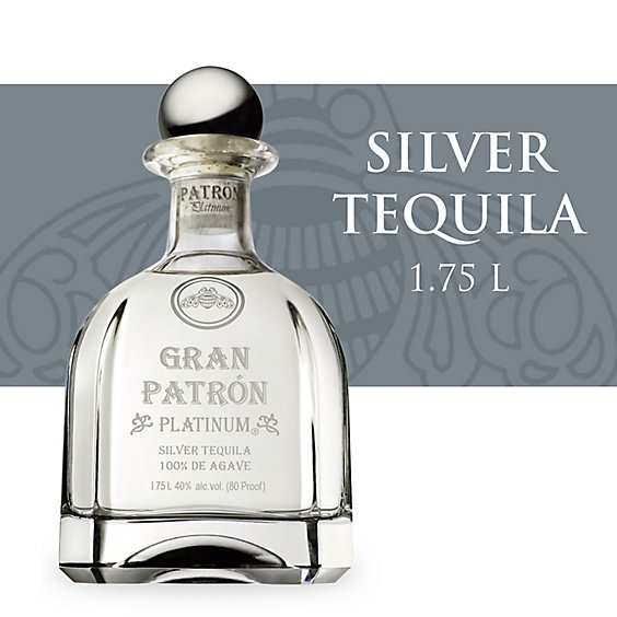 Patron Tequila Gran Platinum 1.75 Liter Safeway