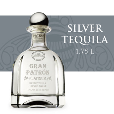 Patron tequila gran platinum 1 75 liter andronico s