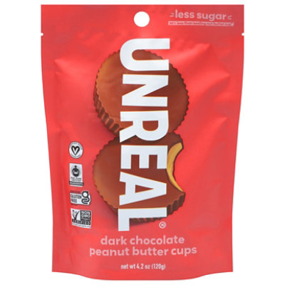 Unreal Peanut Butter Cups Dark Chocolate - 4.2 Oz