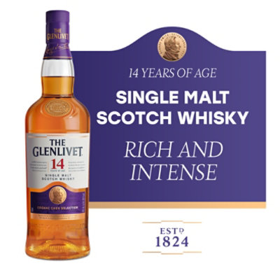 The Glenlivet 14 Year Old Single Malt Scotch Whisky - 750 Ml