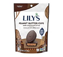 Lilys Dark Choclate Peanut Butter Cups - 3.2 Oz