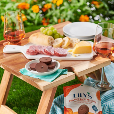 Lilys Milk Chocolate Style Peanut Butter Cups No Sugar Added Sweets Bag - 3.2 Oz - Image 4