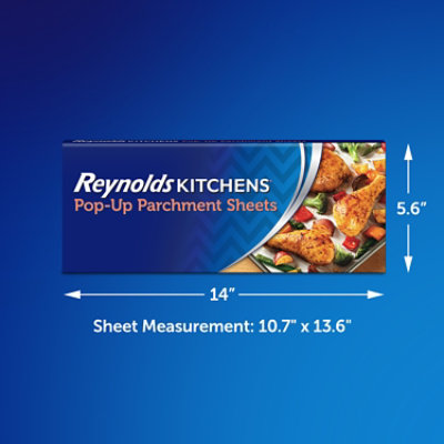 Reynolds Kitchens Parchment Paper Sheets Pop Up 10.7 Inch X 13.6 Inch - 30 Count - Image 2