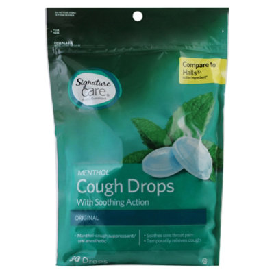 Signature Care Original Menthol Cough Drops Value Pack - 80 Count