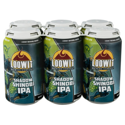 Loowit Shadow Ninja Ipa In Cans - 6-12 Fl. Oz. - Image 1