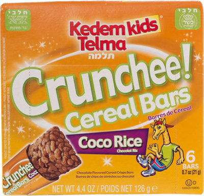 Kedem Kids Coco Rice Cereal Bars - 4.4 Oz