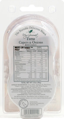 MyGourmet Tuna With Crackers Capers & Onions - 3.5 Oz - Image 3