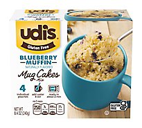 Udis Gluten Free Mug Cake Mix Blueberry Muffin - 8.4 Oz