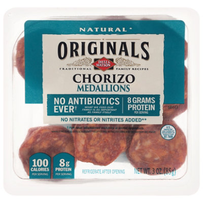 Dietz & Watson Originals Chorizo Medallions Abf - 3 Oz