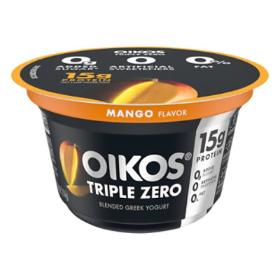 YOSAヨサクレンジング3本購入+1本サービス35200円→29999円 Oikos Triple Zero Greek Yogurt Blended Nonfat Mango - 5.3 Oz