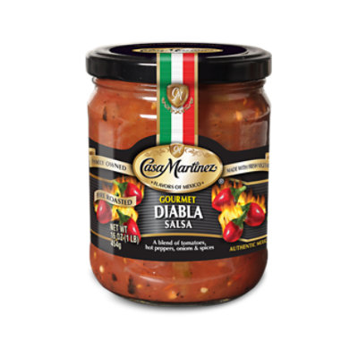 Casa Martinez Salsa Diabla - 16 Oz - Image 1